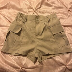 Khaki Cargo Shorts